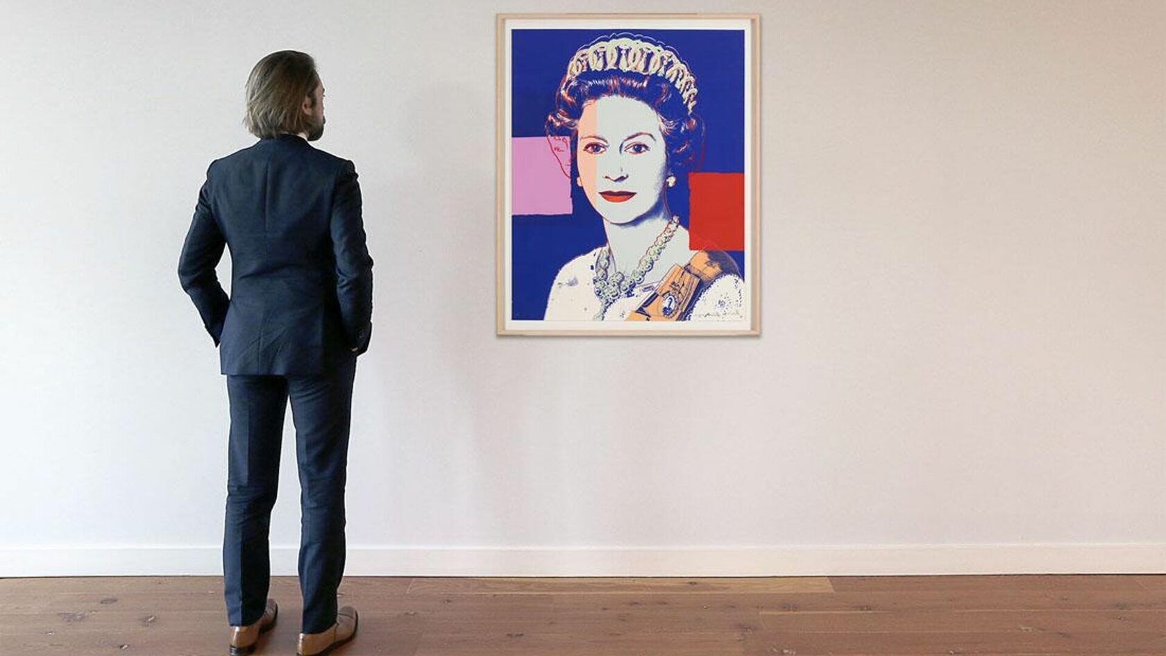 королева Елизаветы II, королева Англии, Энди Уорхол, картина Энди Уорхола