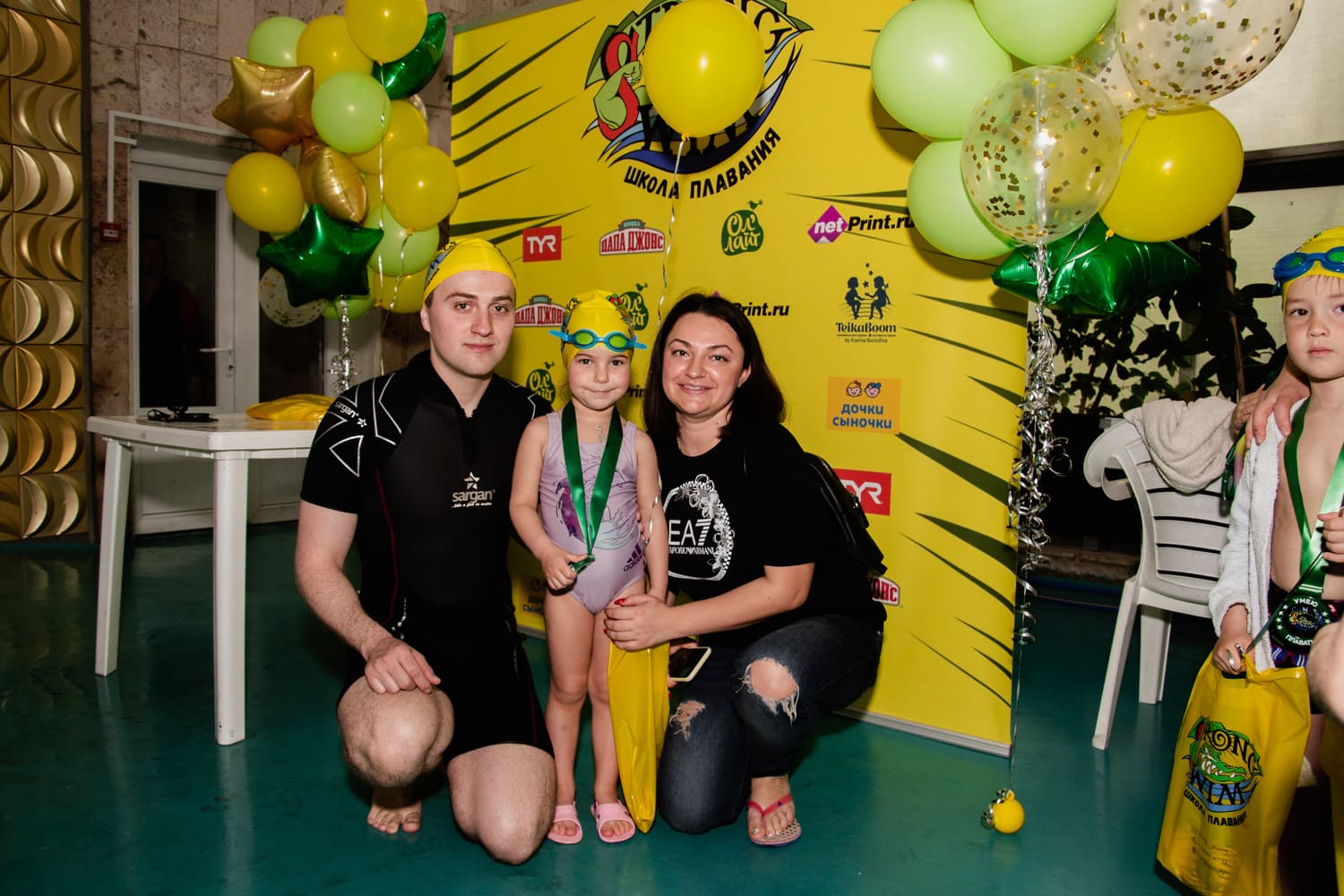 Фото победителей прошлых соревнований по плаванию в Москве для малышей от 3 лет и детей от 5 лет