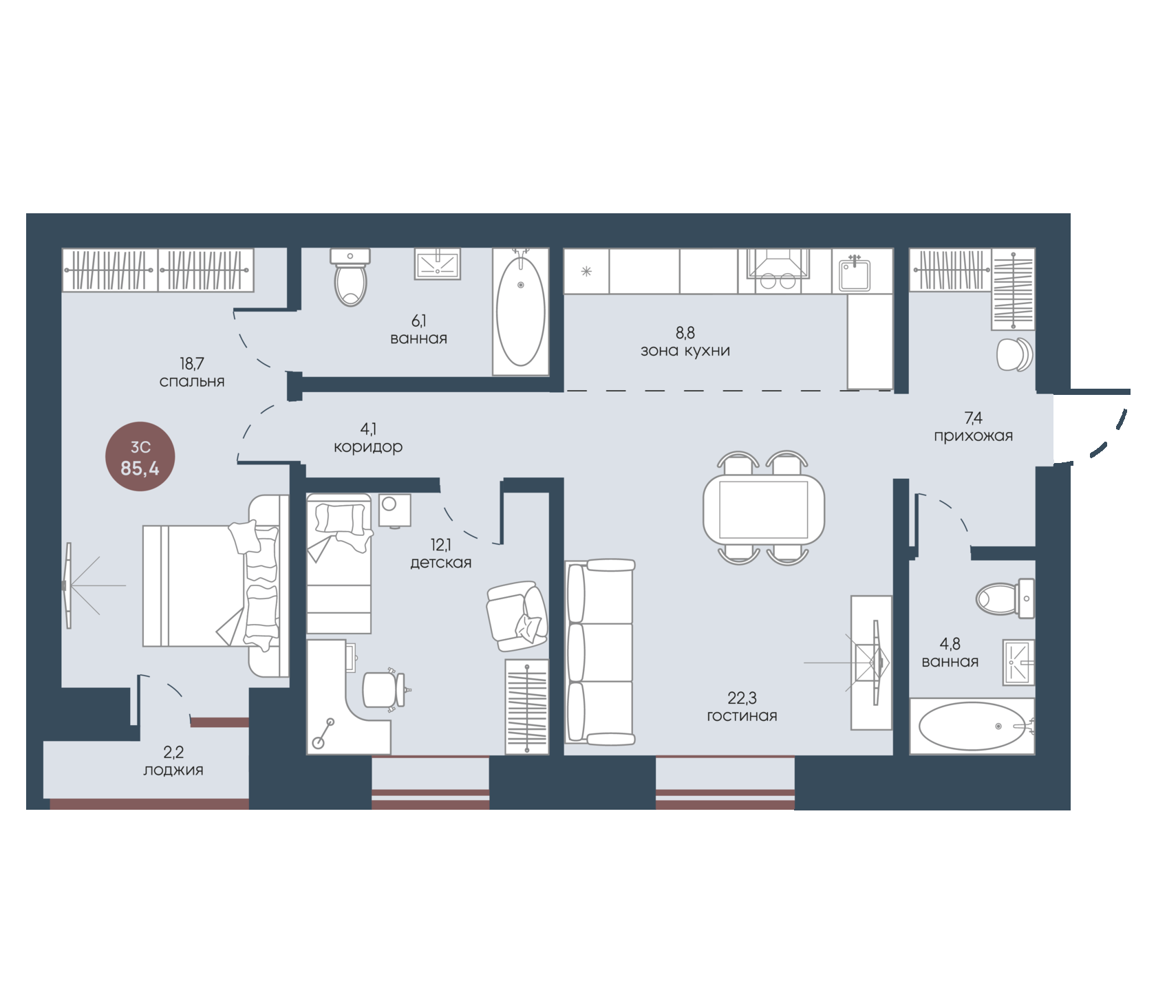 Жилой модуль в Белореченск планировка Жилой модуль в Белореченск планировка