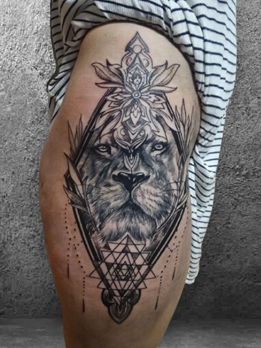 тату лев, лучшие тату салоны Перми, тату в Перми, сделать тату в перми, цветные тату в Перми, лучшие тату мастера Перми, пермь тату цены