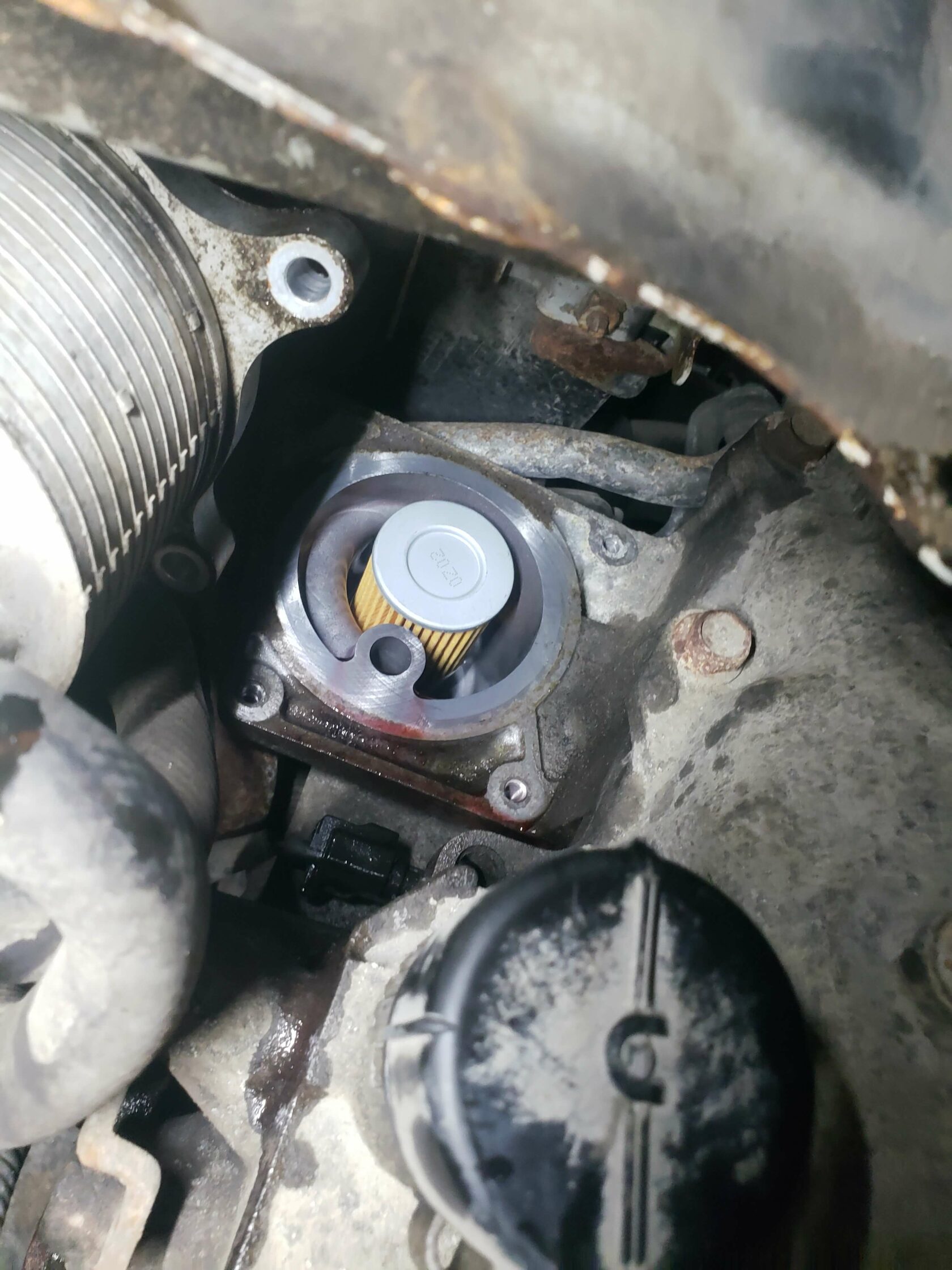 Установка нового фильтра тонкой очистки