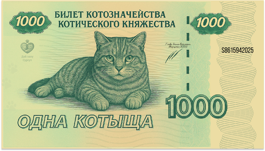 Банкнота 1000 котыщей