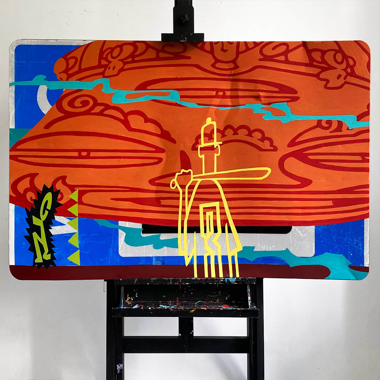 Графика на дорожных знаках. Автор Алексей Бархан.