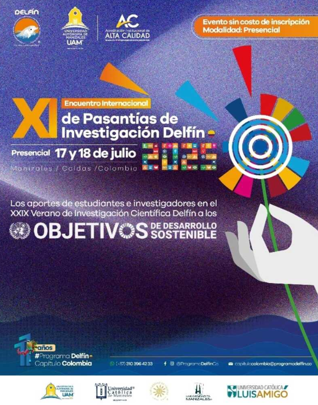 Manizales y la UCM serán escenario del XI Encuentro de Pasantías de Investigación DELFÍN
