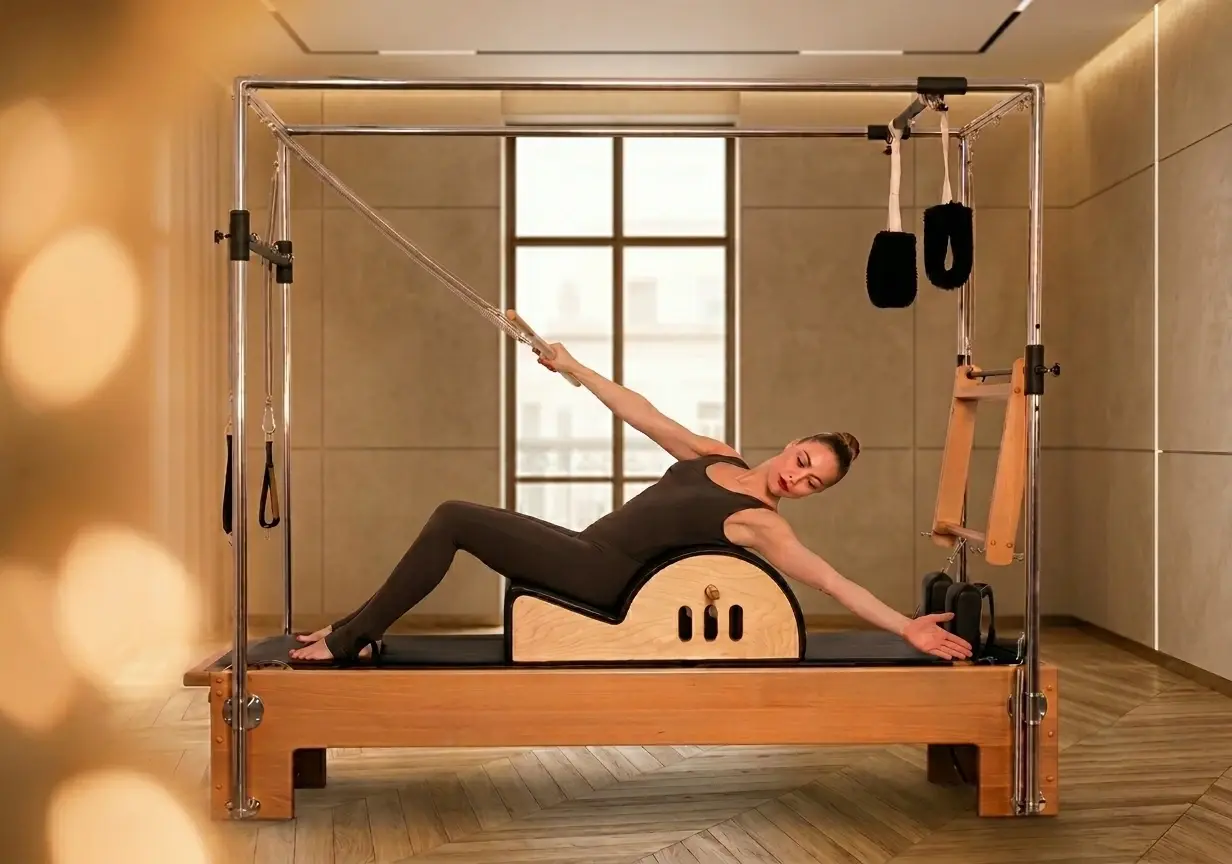 Пилатес на реформере в студии Pilates Moon