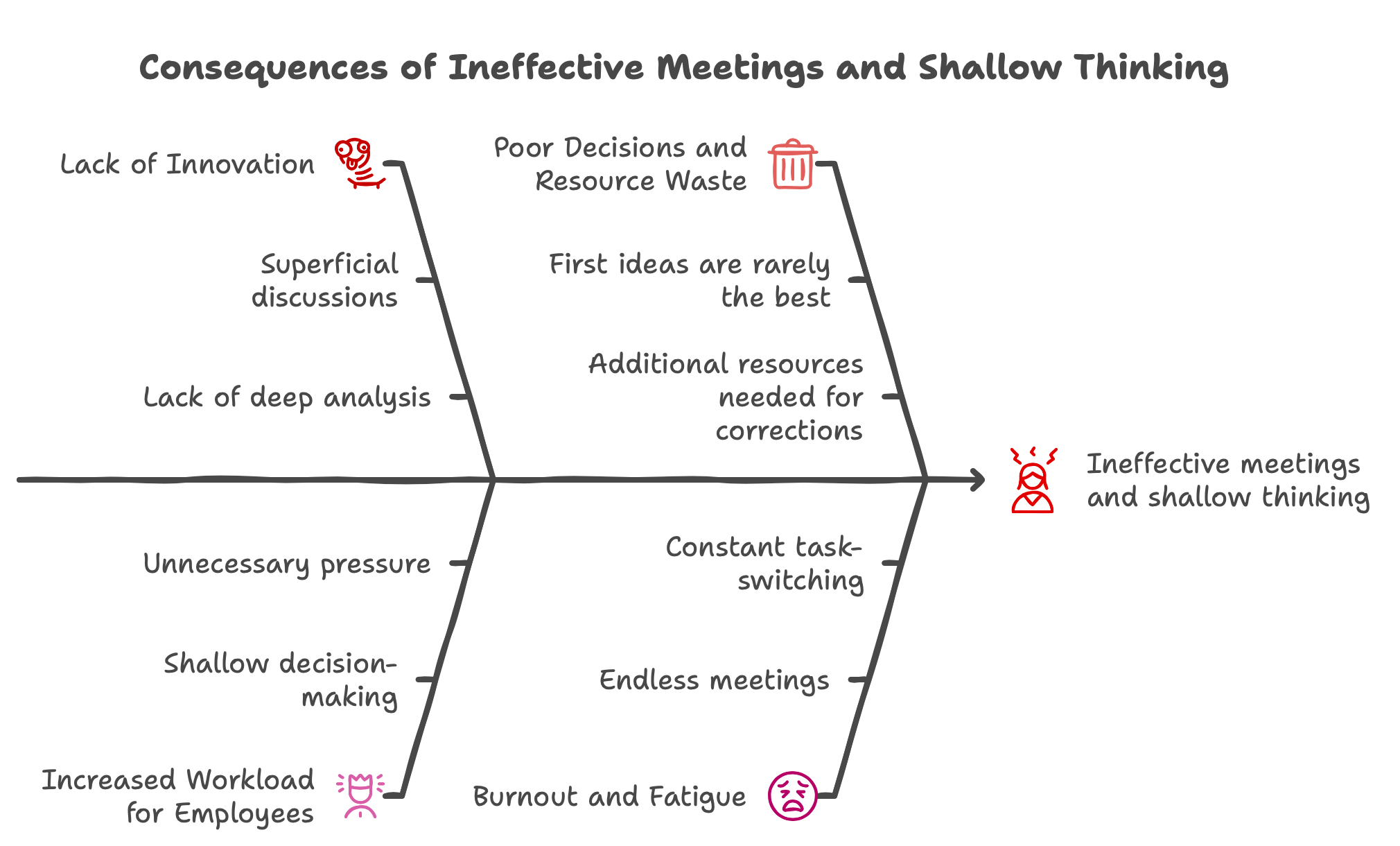 Consequences of Ineffective Meetings and Shallow Thinking