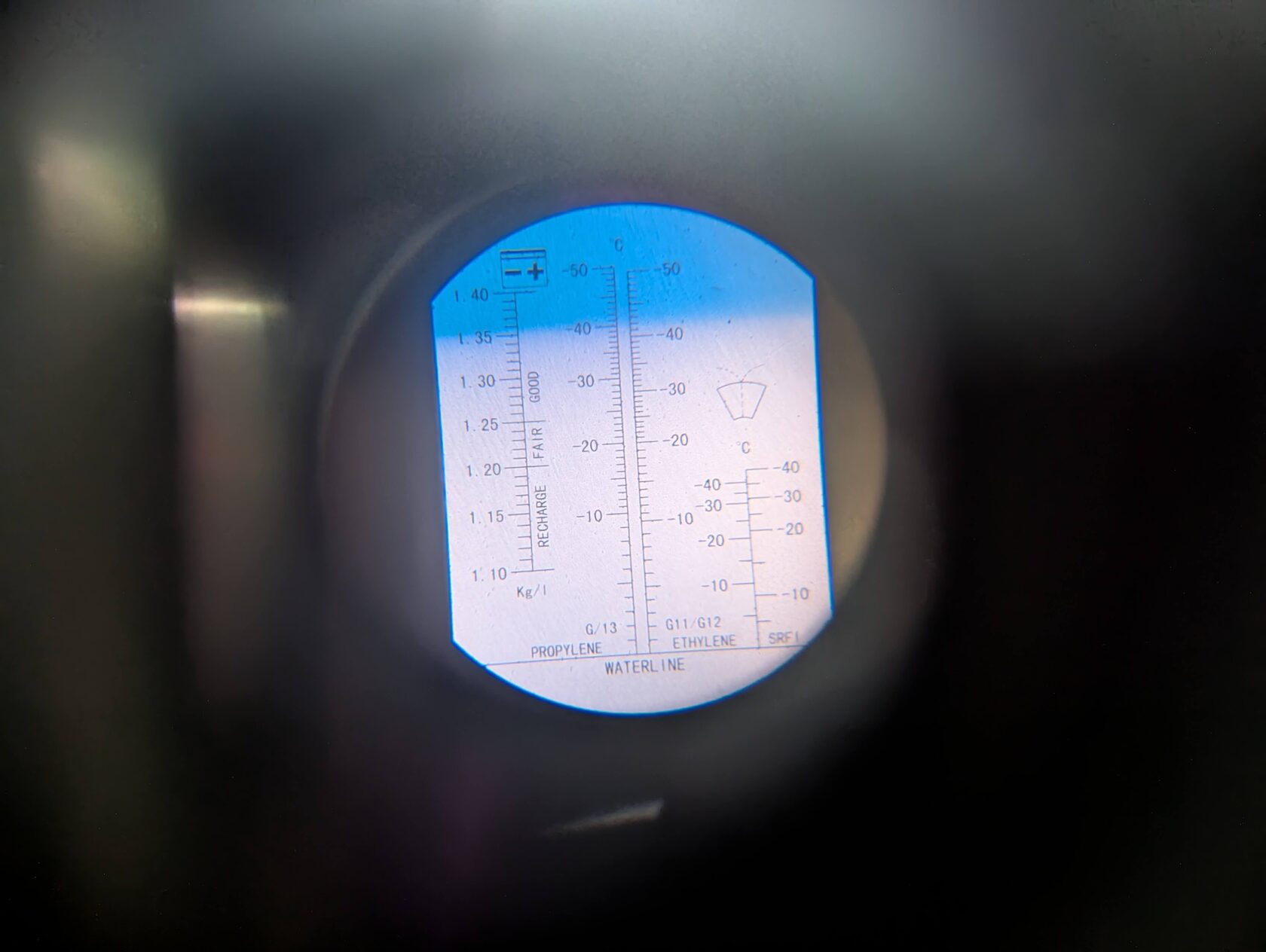 Контроль плотности антифриза Kia Ceed