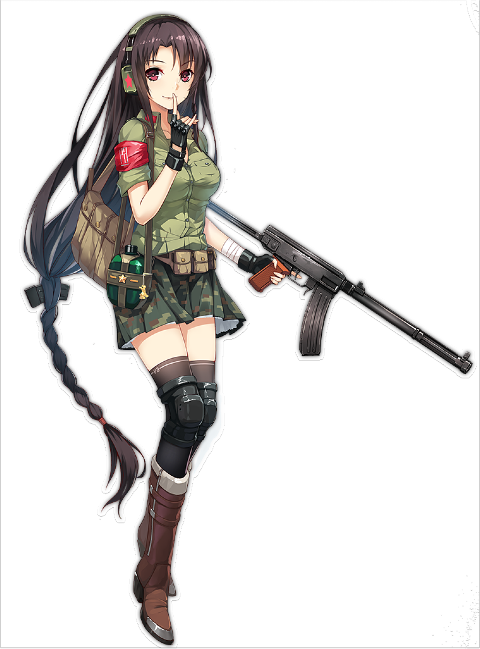 Аниме тянка военная