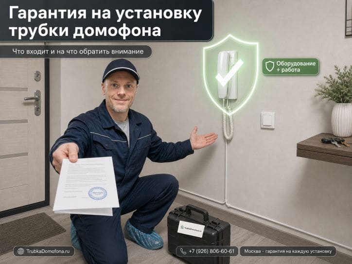 Гарантия на установку трубки домофона: что входит и на что обратить внимание