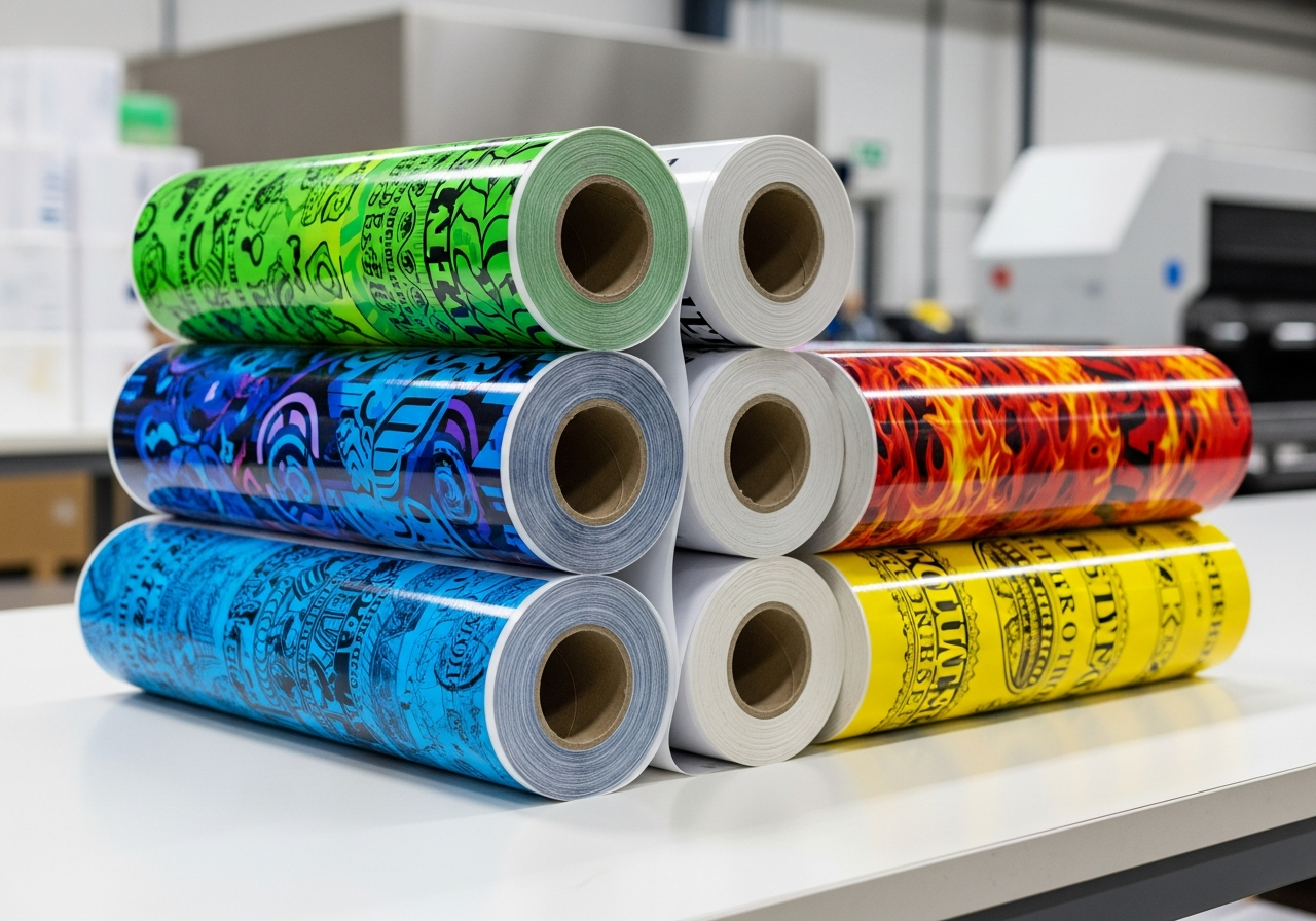 Рулоны с принтами