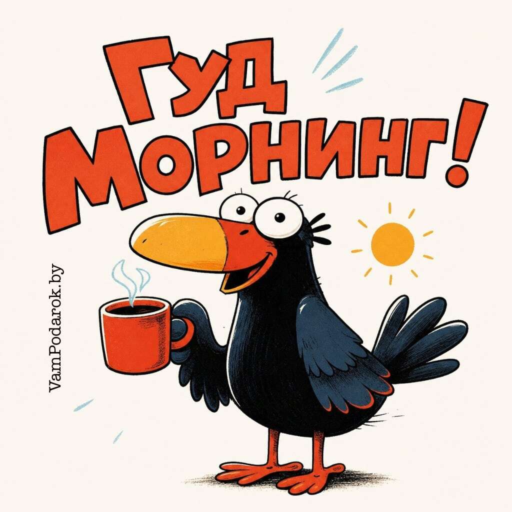 Гуд Морнинг! – открытка прикольная