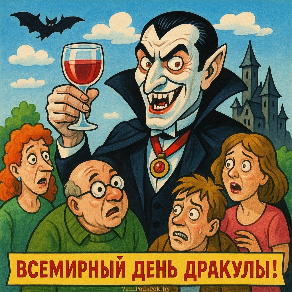 26 мая – Всемирный день Дракулы - открытка