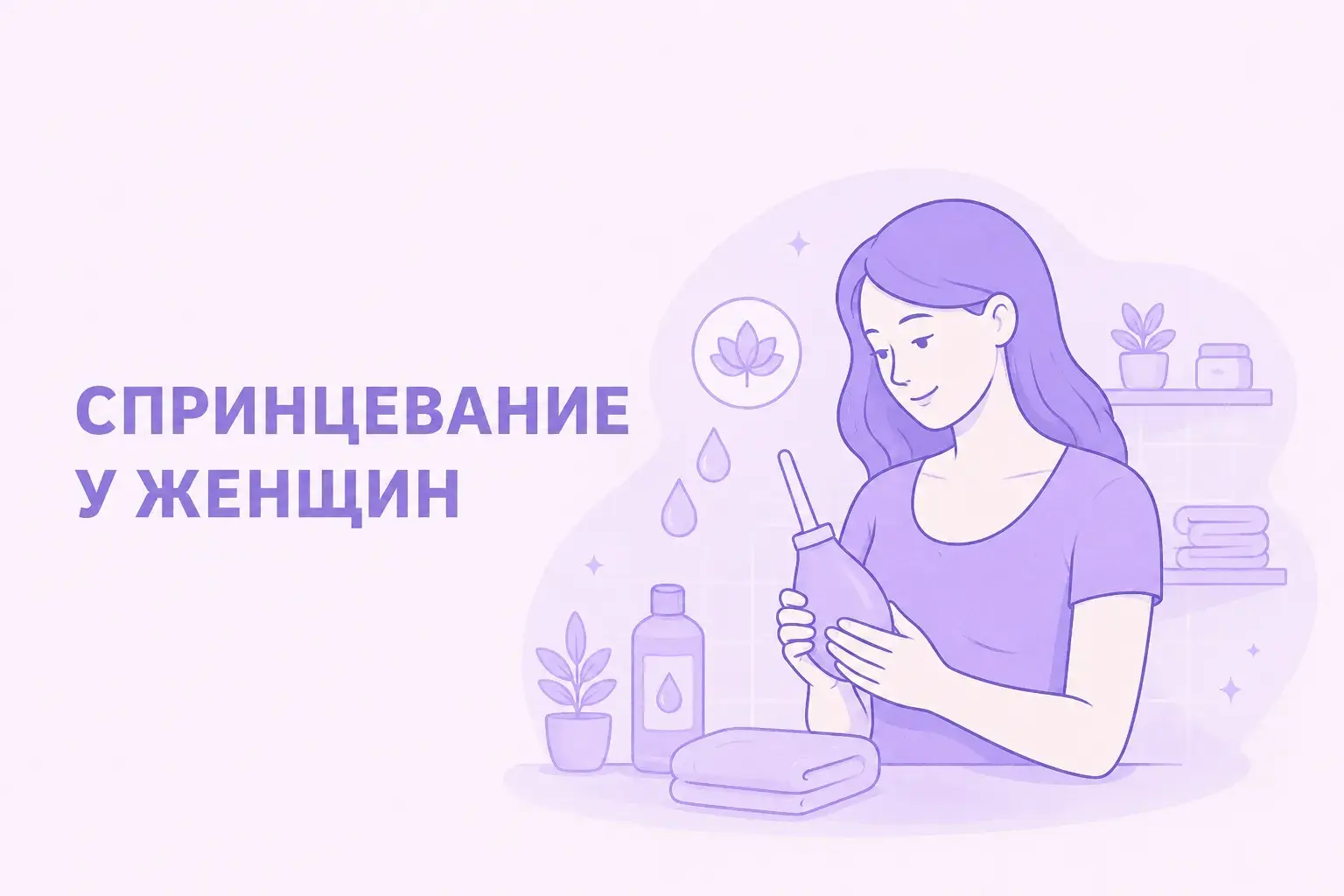 Обложка статьи - спринцевание у женщин