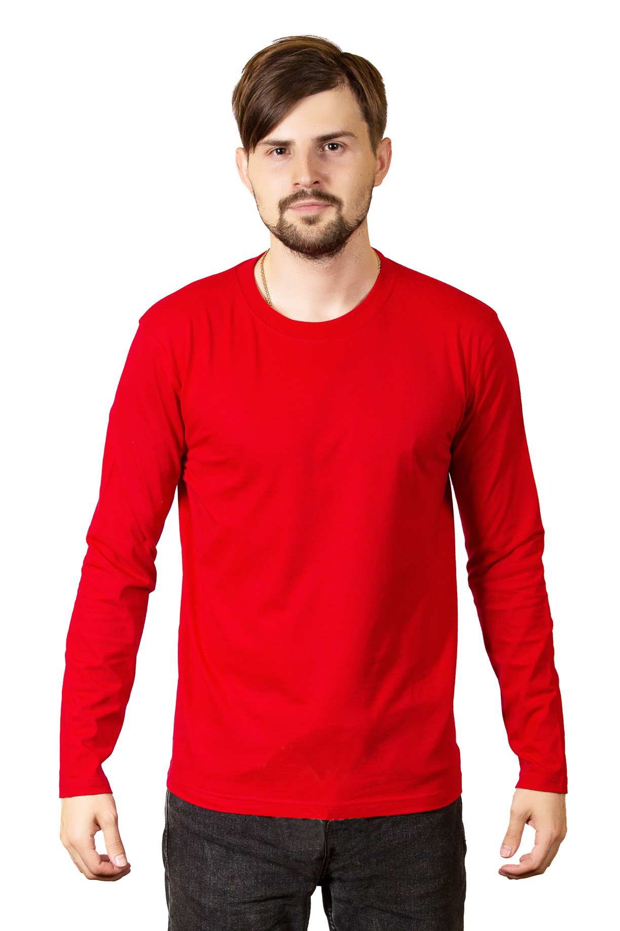 Красная футболка мужская
