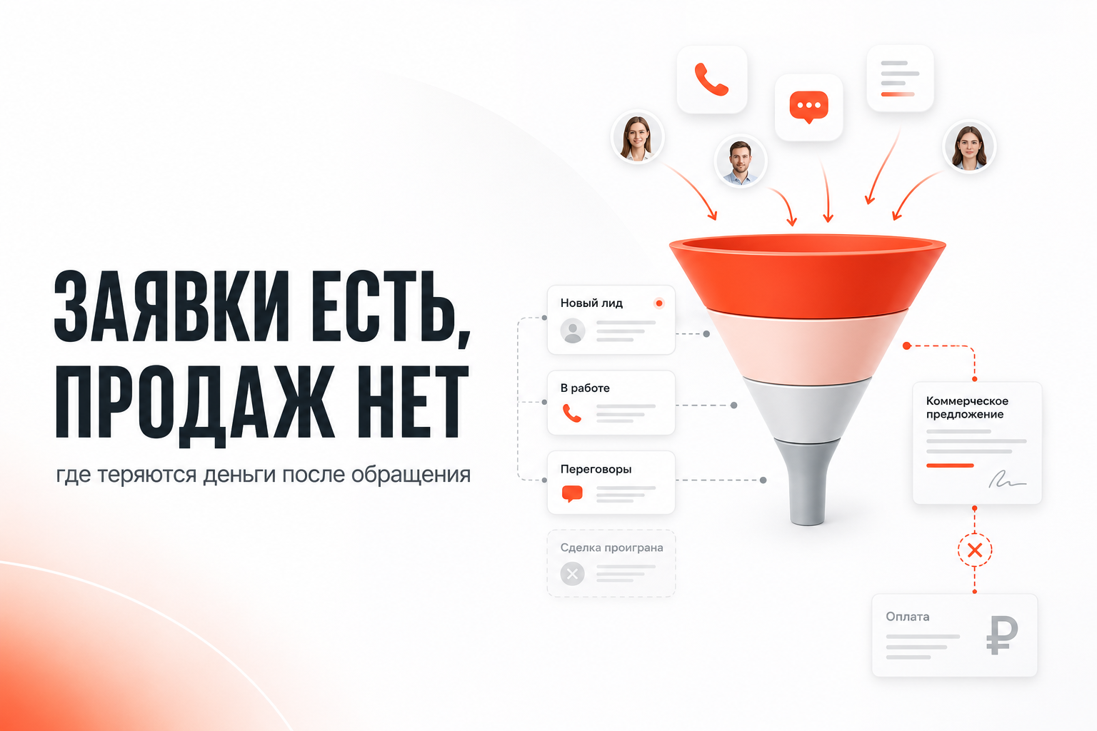 Заявки есть, продаж нет — где теряются деньги после обращения