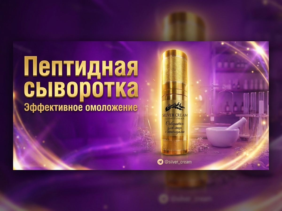 Сыворотка для лица с пептидами и DMAE для омоложения