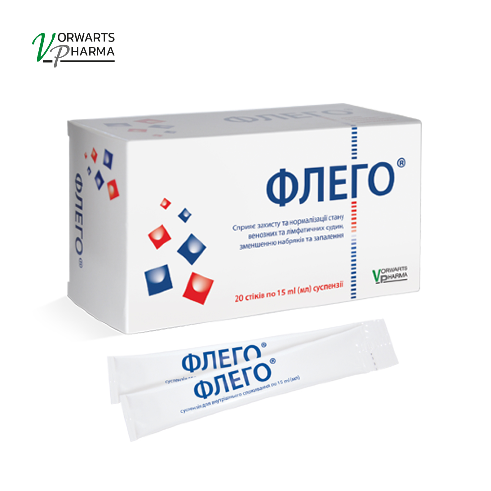 Флего. Питна суспензія в стіках для нормалізації стану судин