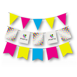 иконка печати флага гирлянды 