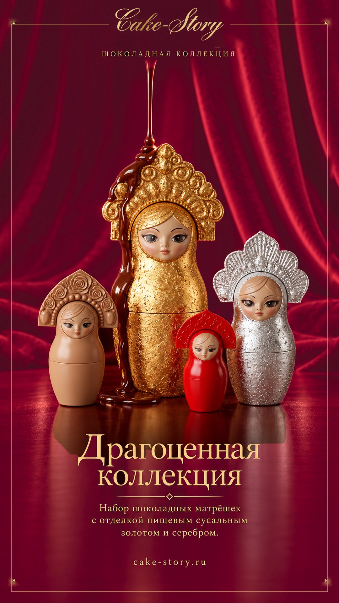 Драгоценная коллекция шоколадных матрёшек — Cake-Story