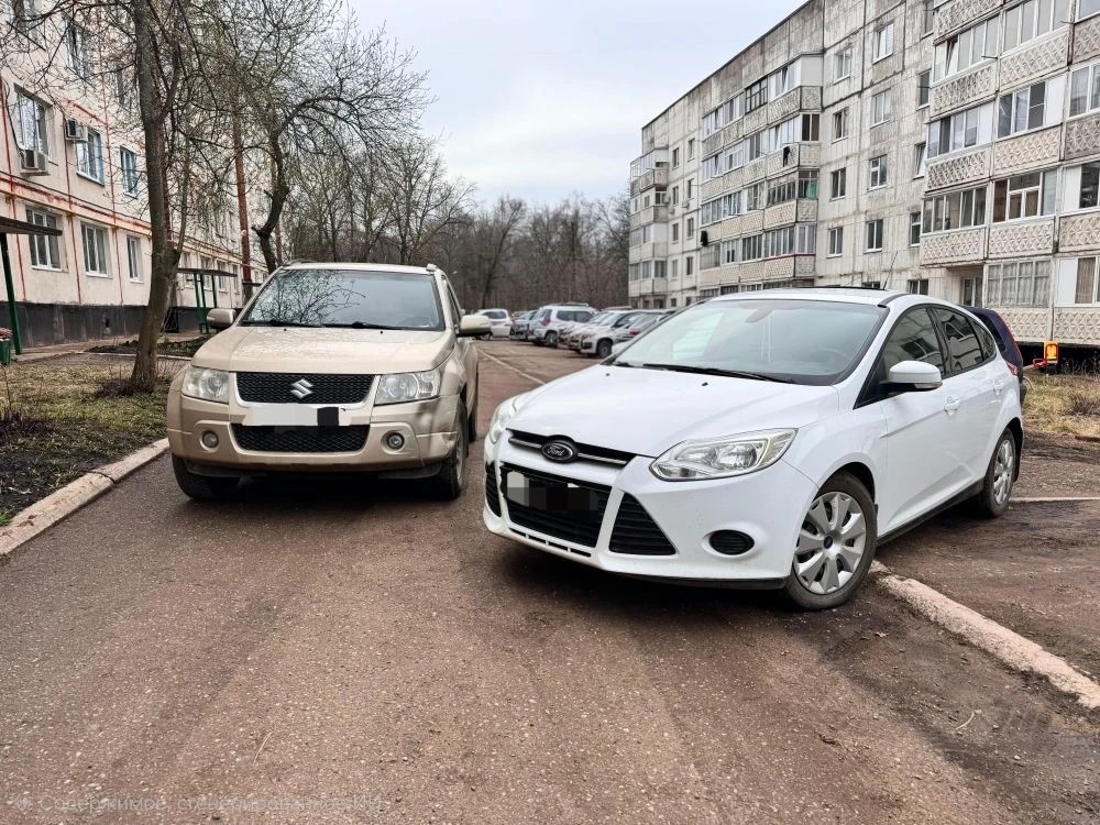 ДТП в Алкино — Ford Focus столкнулся с Suzuki, оформление европротокола с аварийным комиссаром в Уфе