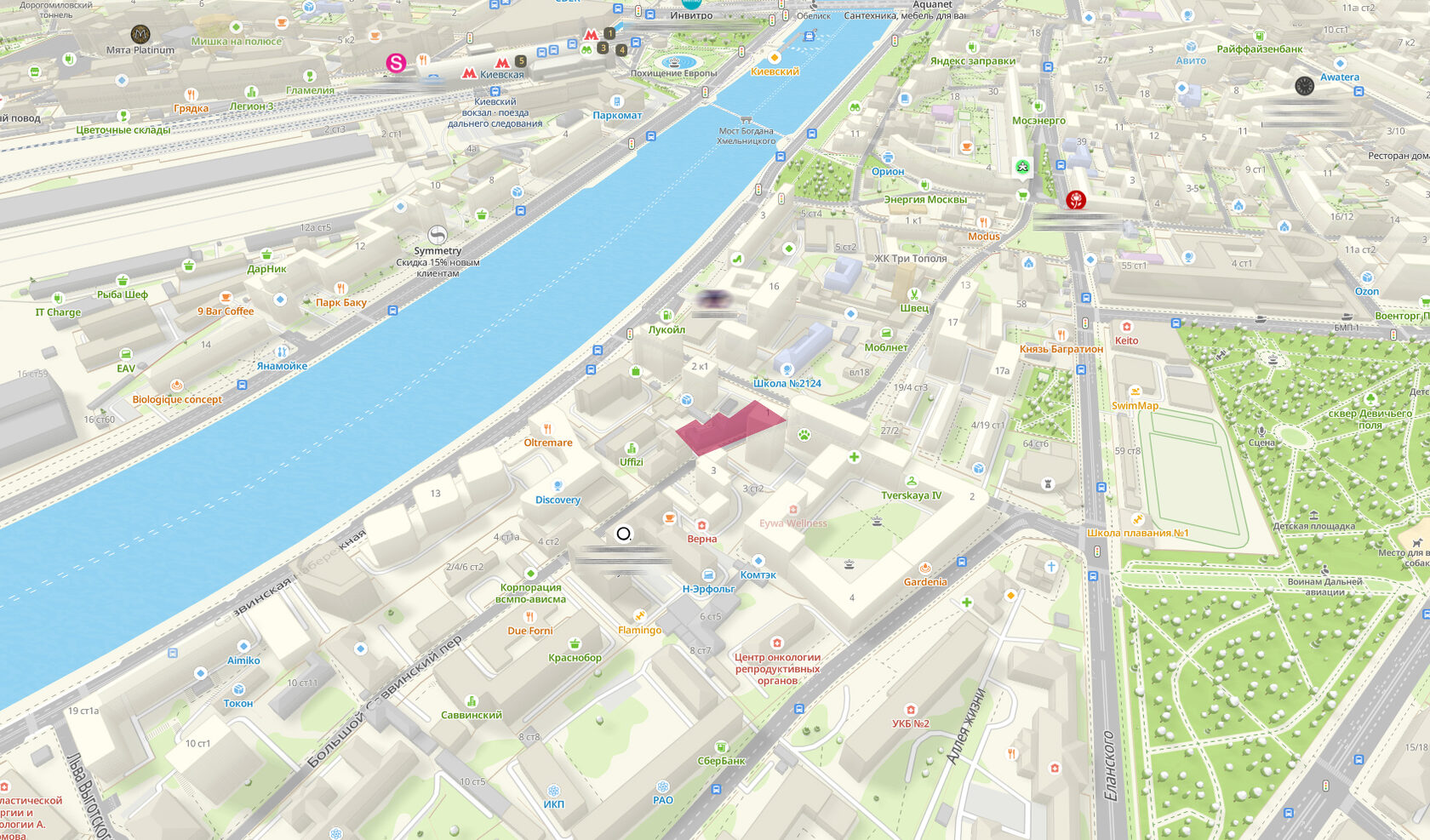 Пятно застройки ЖК Большой Саввинский переулок, 2/7