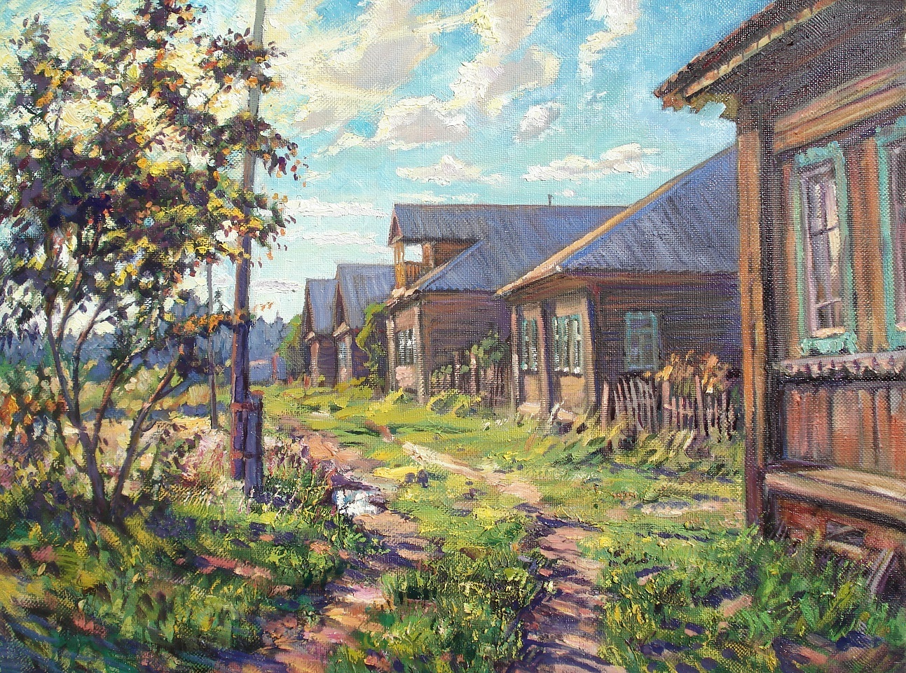 Деревни в живописи