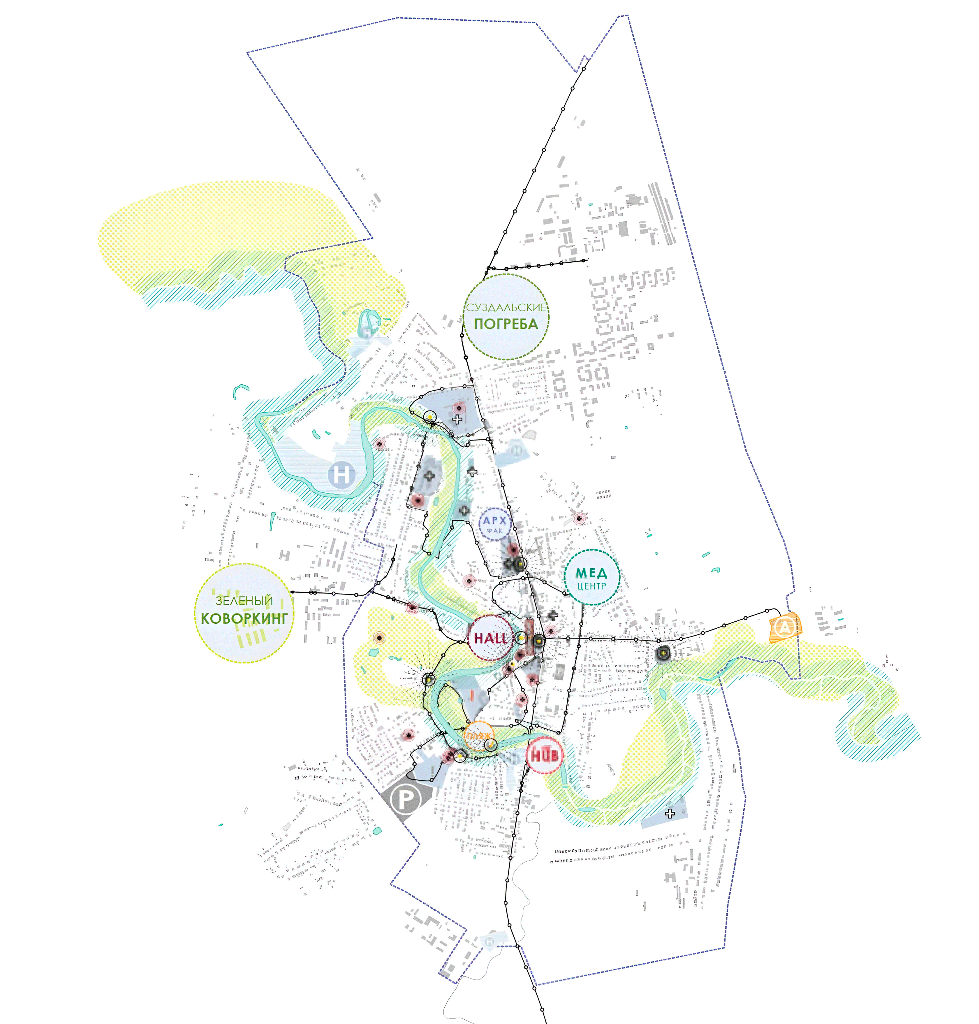 Start Living in Suzdal. Master plan