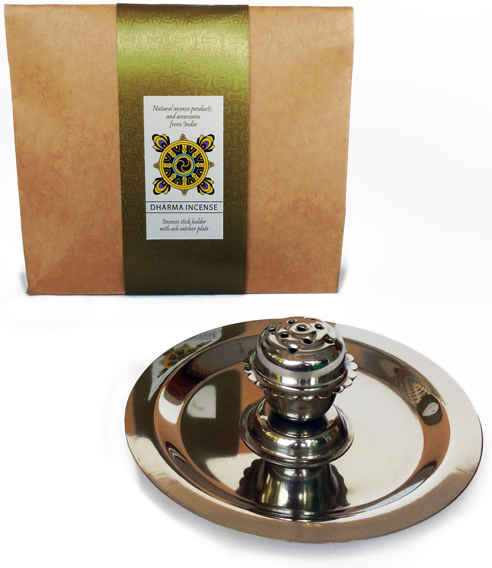 Incense Stick Holder with ash Catcher (diameter 5.3 inches) Incense