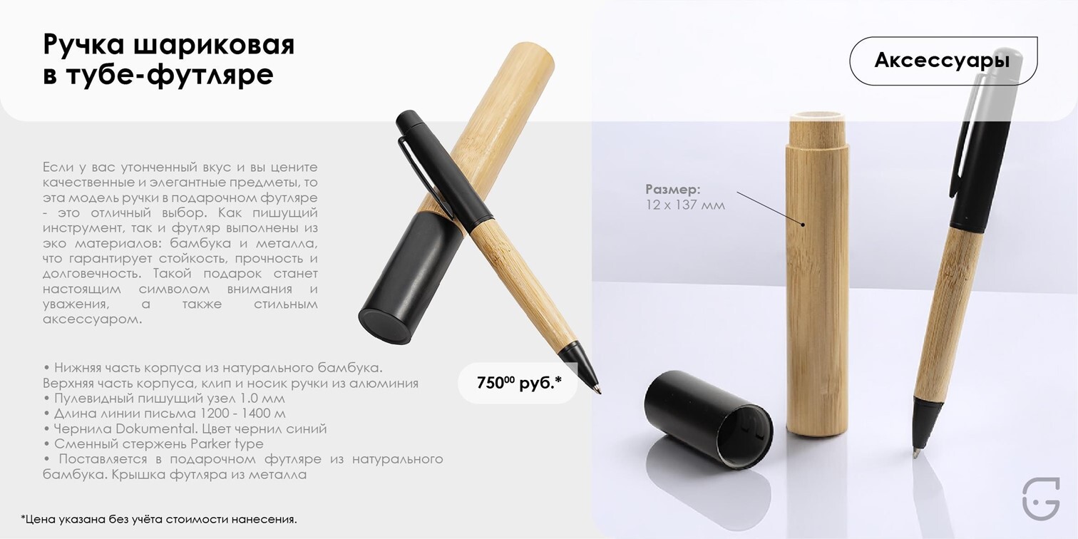 Стильная шариковая ручка в защитном футляре