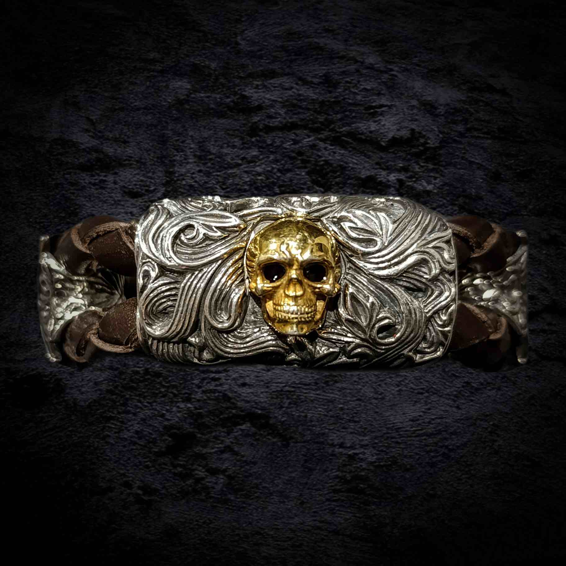 мужской массивный браслет, браслет из серебра мужской.