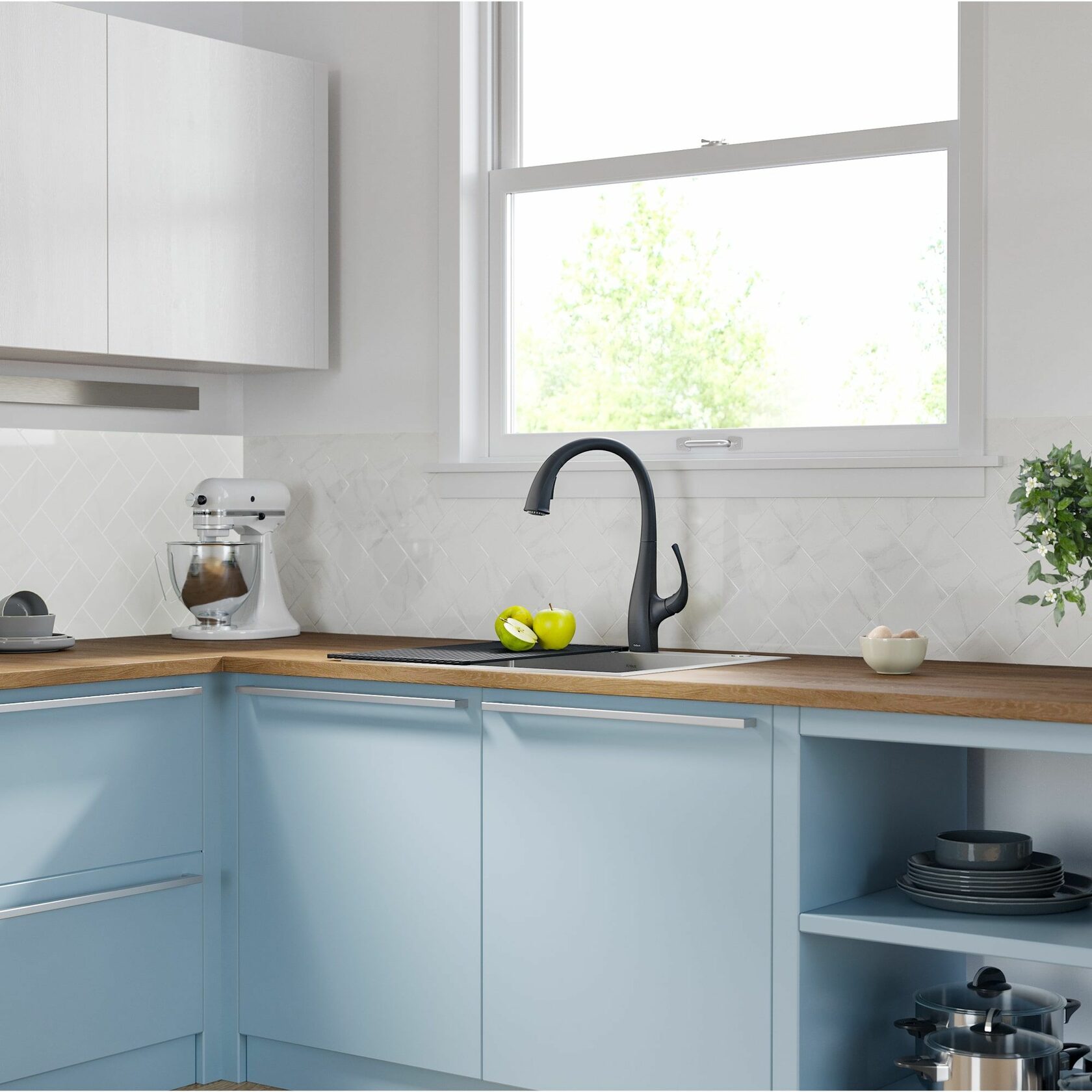 Кухонний змішувач Kraus KPF-1675MB - изображение 9