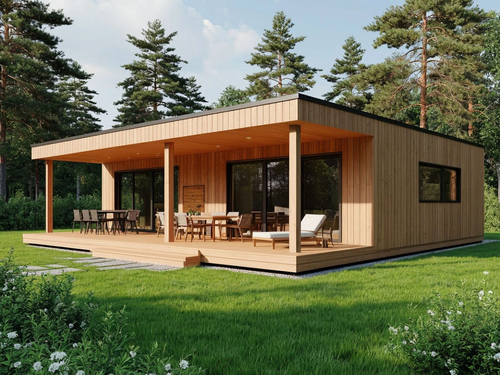 Модульный дом в Туапсе терраса