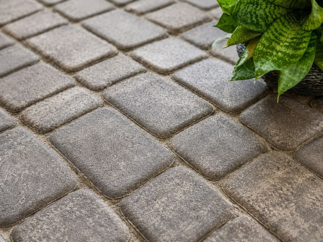 Брусчатка кирпичик 100×200×60 мм серая