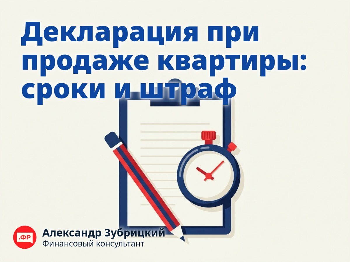 Декларация при продаже квартиры: сроки и штраф