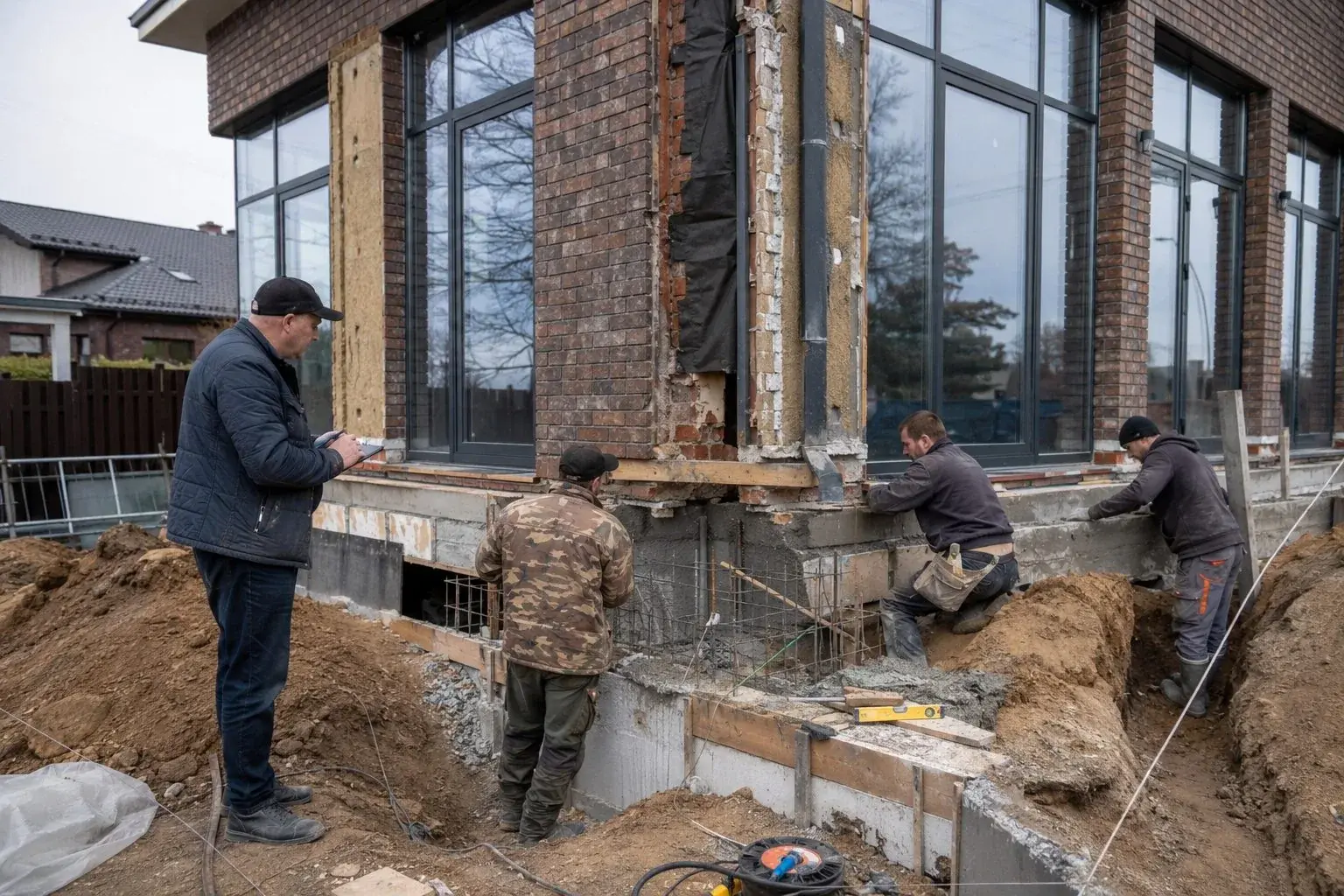 Строительство фундамента