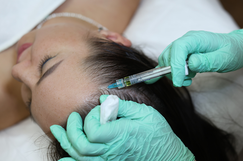 процедура плазмотерапии головы в клинике