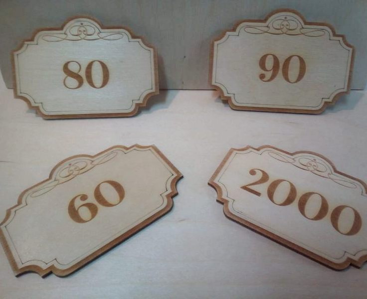 Ценники из фанеры