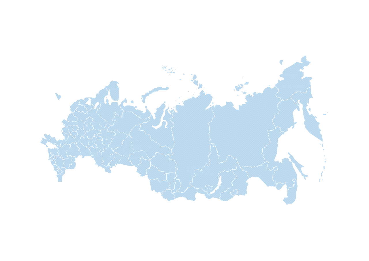 Карта России с отмеченными атомными городами