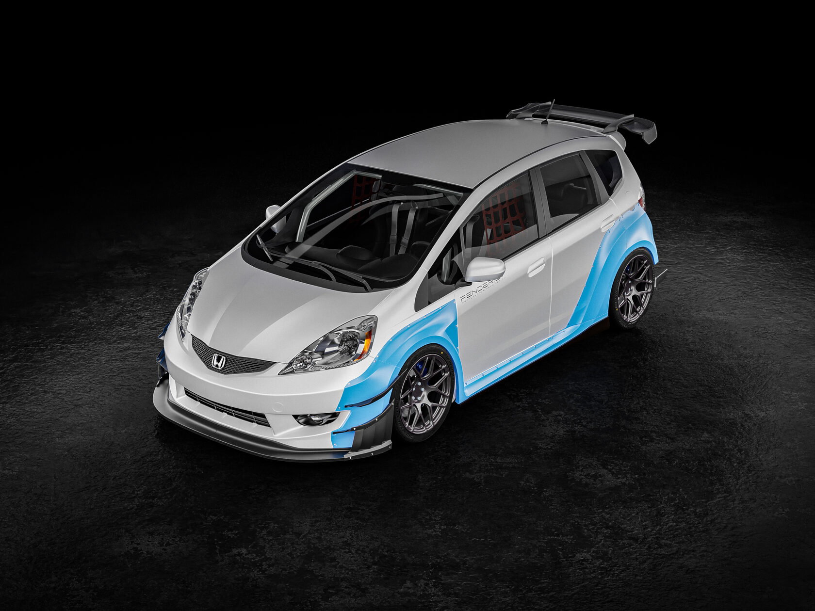 FENDERIST SPEC S FULL FENDER FLARES SET / WIDE BODY KIT HONDA FIT / JAZZ SPORT 07-10