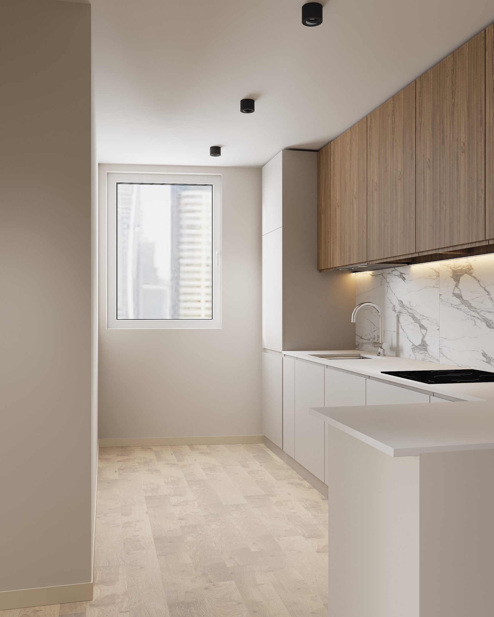 зона кухни в квартире в дубае 