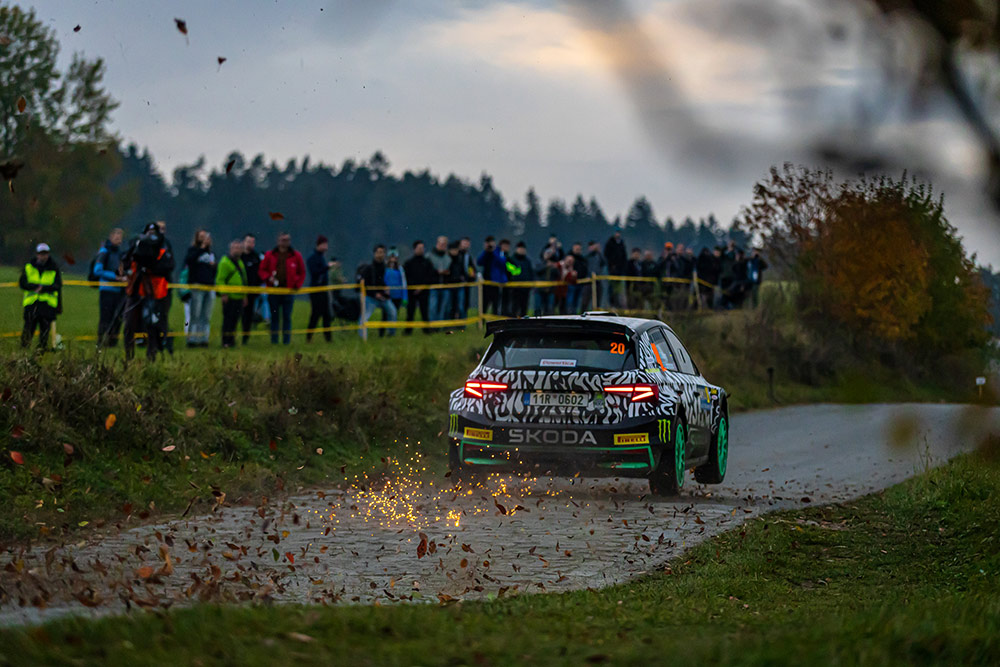 Оливер Сольберг и Эллиот Эдмондсон, Škoda Fabia RS Rally2 (11R 0602), Центральноевропейское ралли 2024