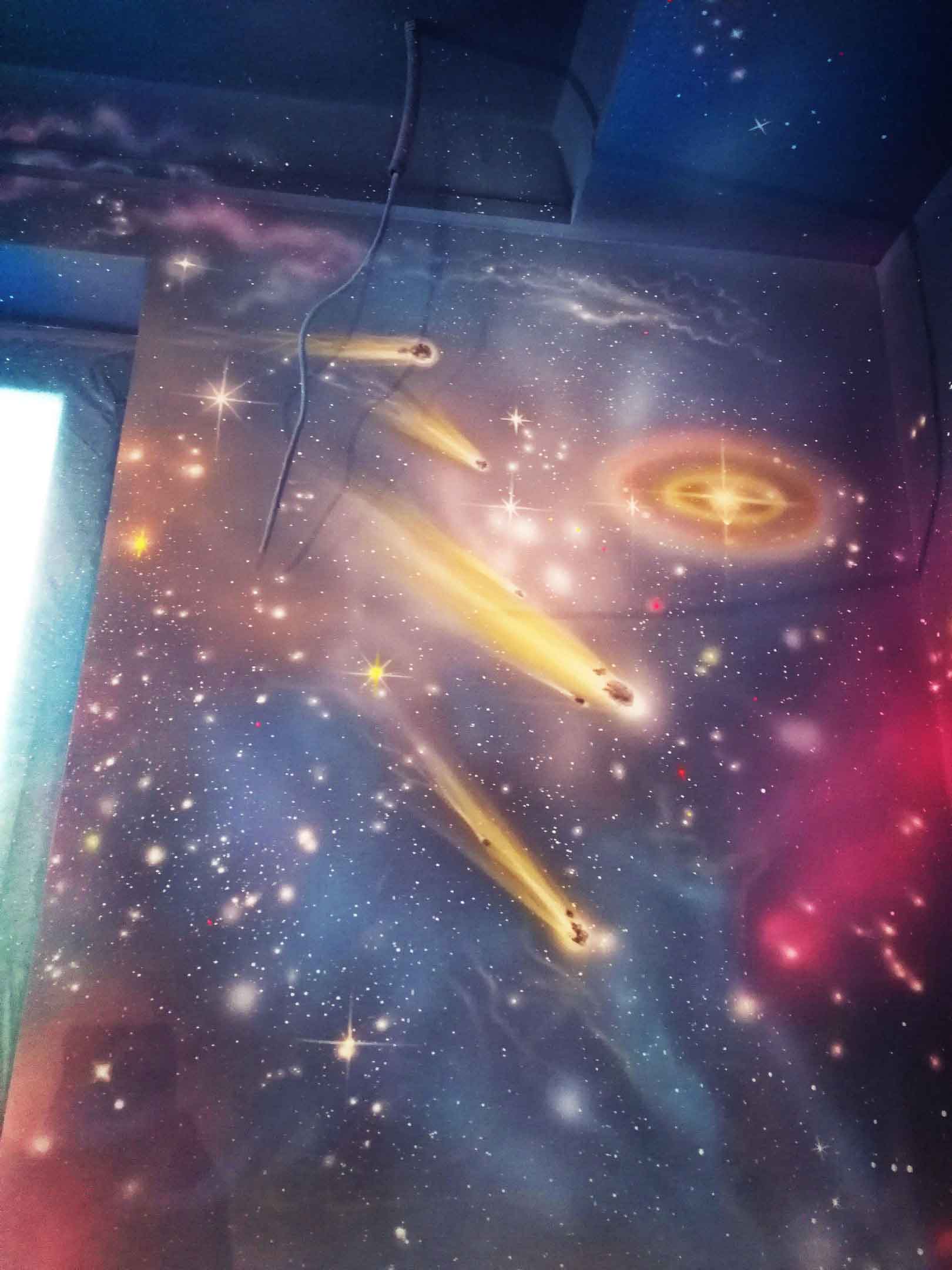 Роспись потолков космос, Роспись потолков и стен, Художественная роспись потолка