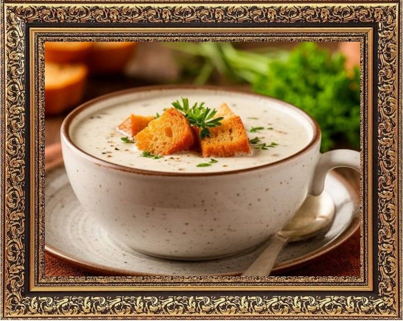 суп пюре из шампиньонов со сливками