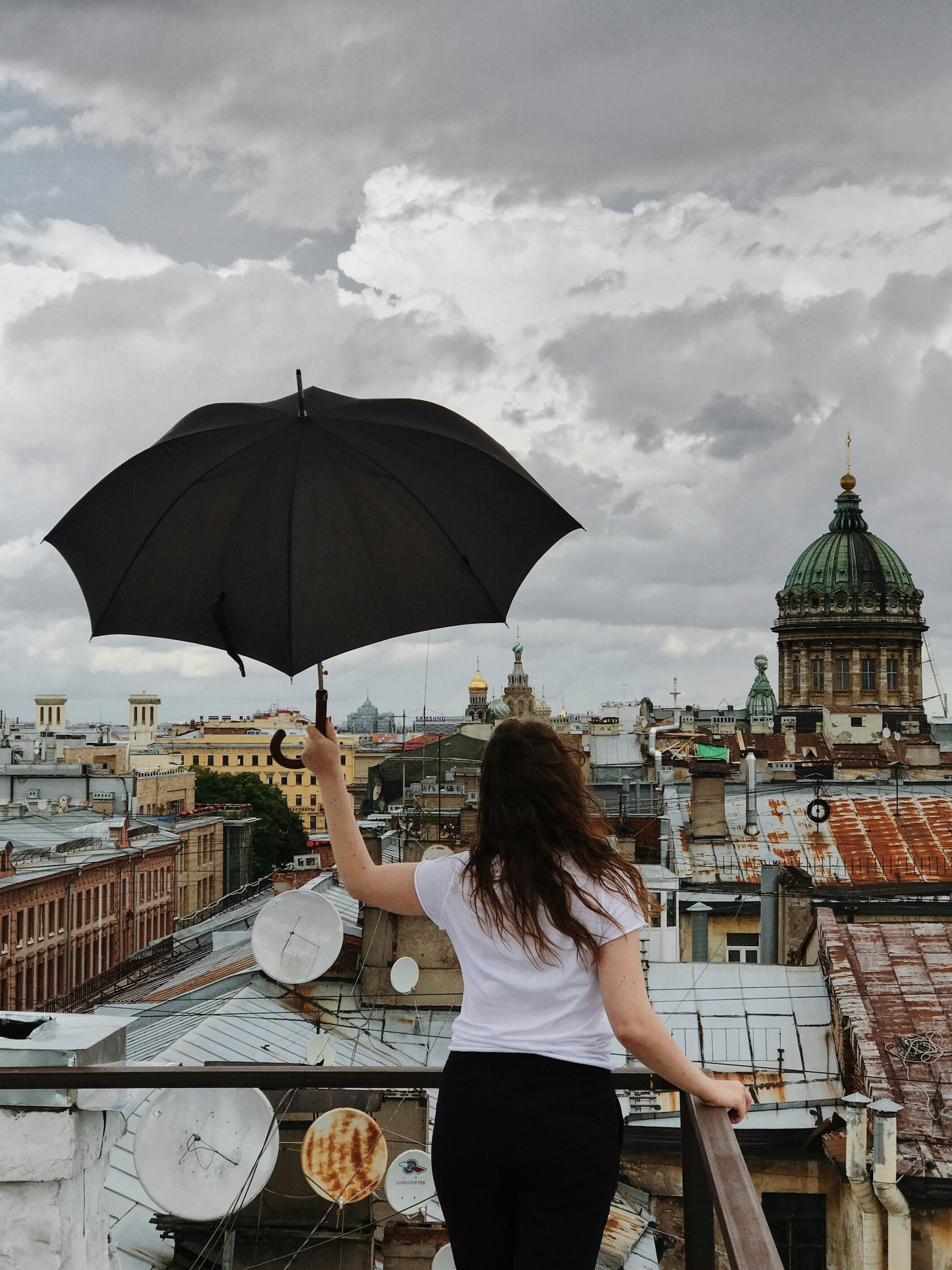 Фото на крыше Санкт-Петербург