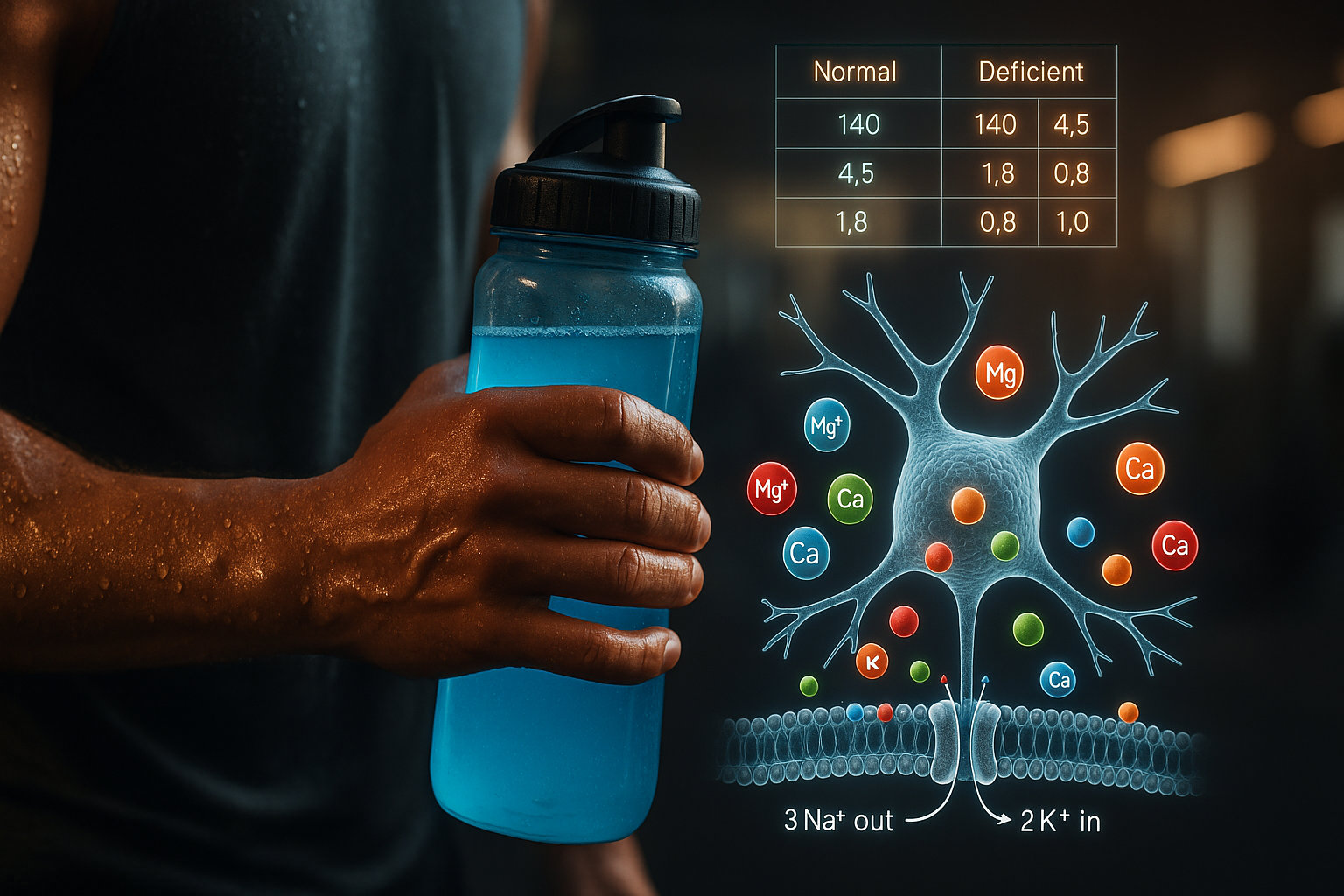  Потеря электролитов с потом и влияние на нервную проводимость