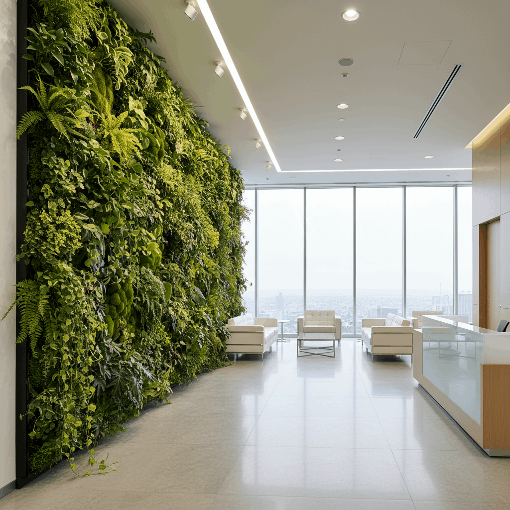 Вертикальное озеленение в деловом центре