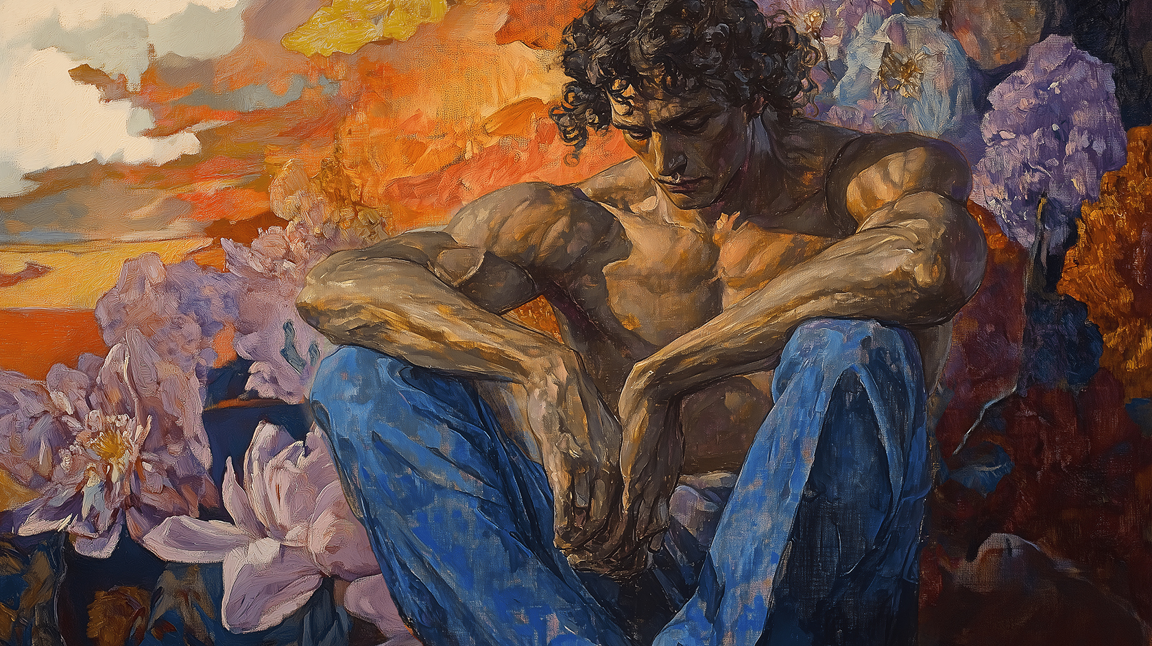 Иллюстрация по мотивам картины Врубеля