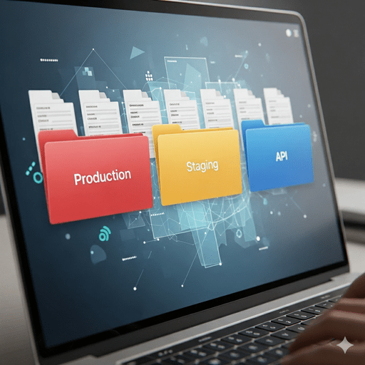 Группы на экране ноутбука