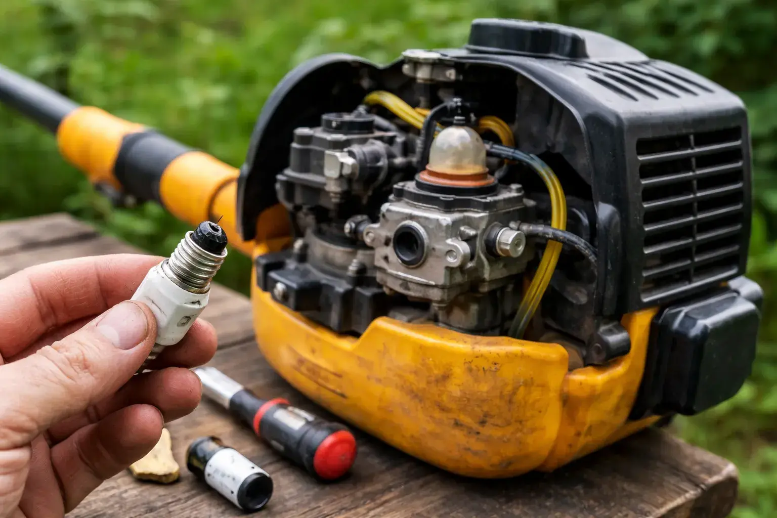 Почему бензиновый триммер не заводится