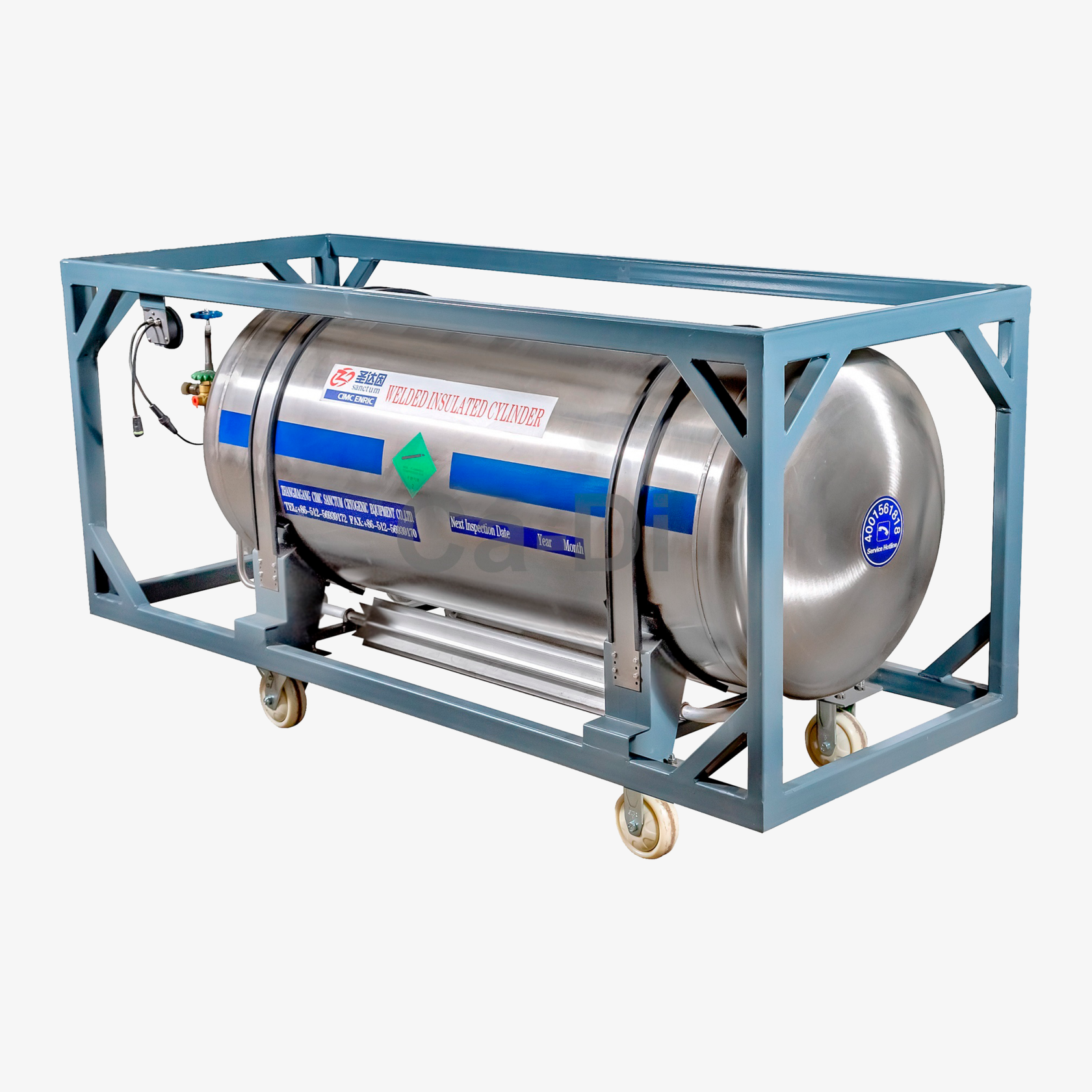 Криоцилиндры для жидкого азота больших объемов, газификаторы